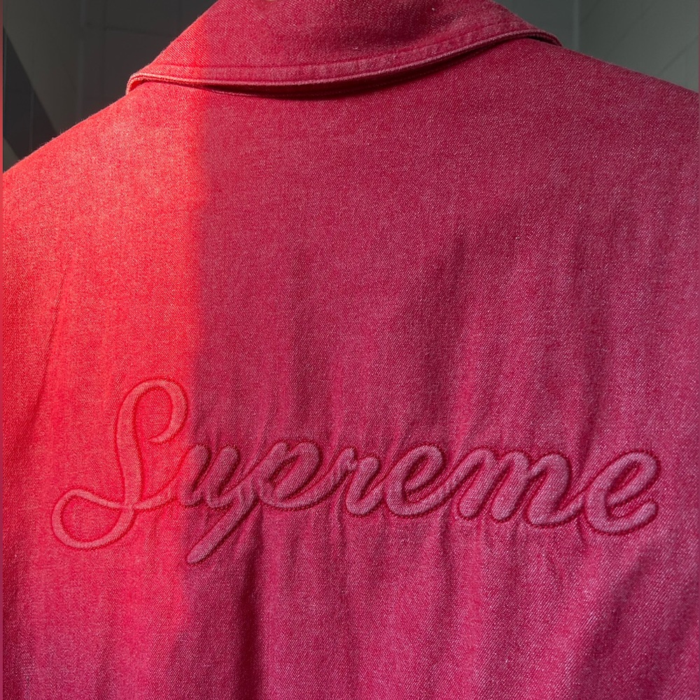 Supreme Sherpa Lined Denim Shirt Jacket 【Red】【M】